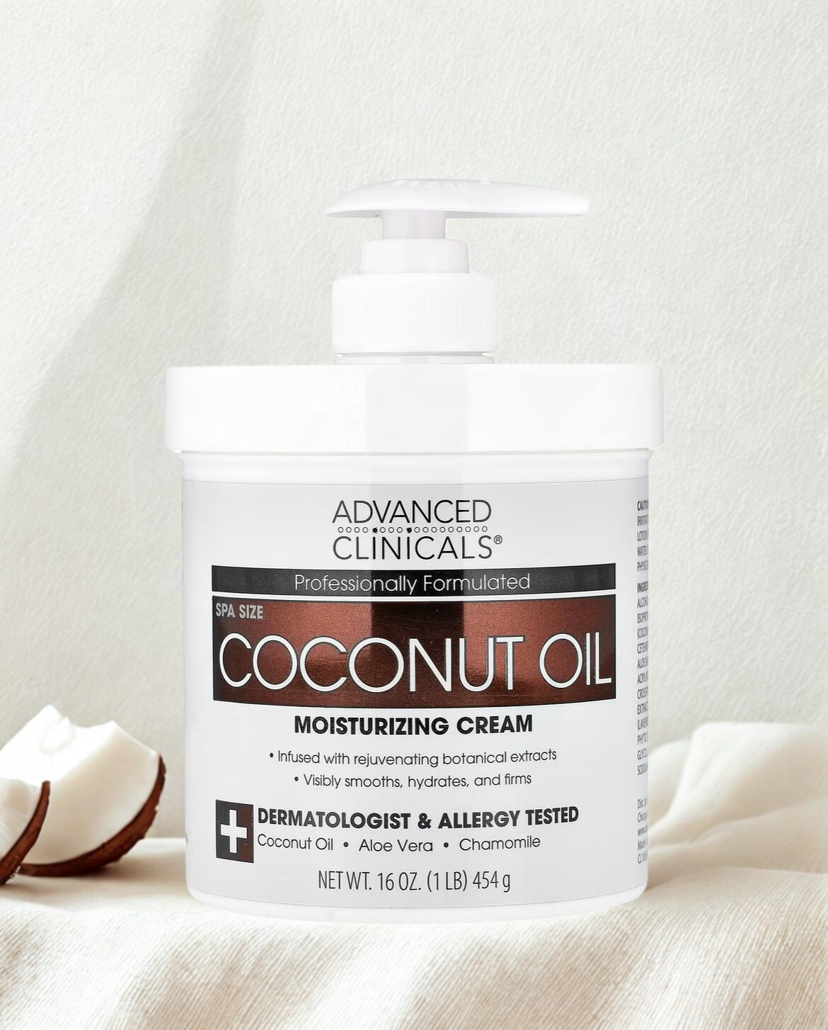 Advanced Clinicals Coconut Oil Body Cream
