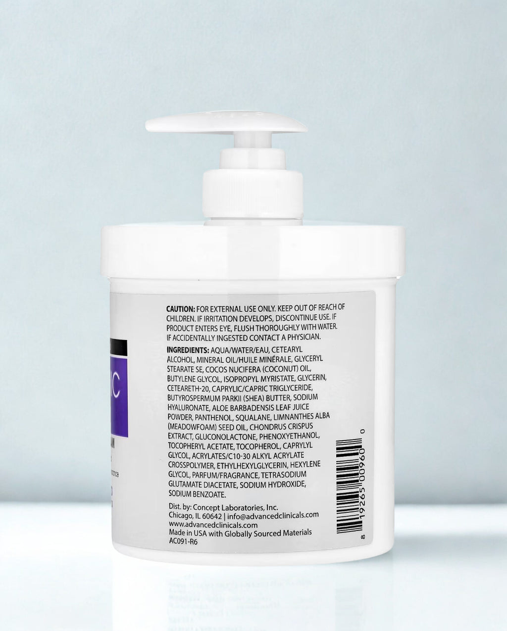 Advanced Clinicals Hyaluronic Acid Body